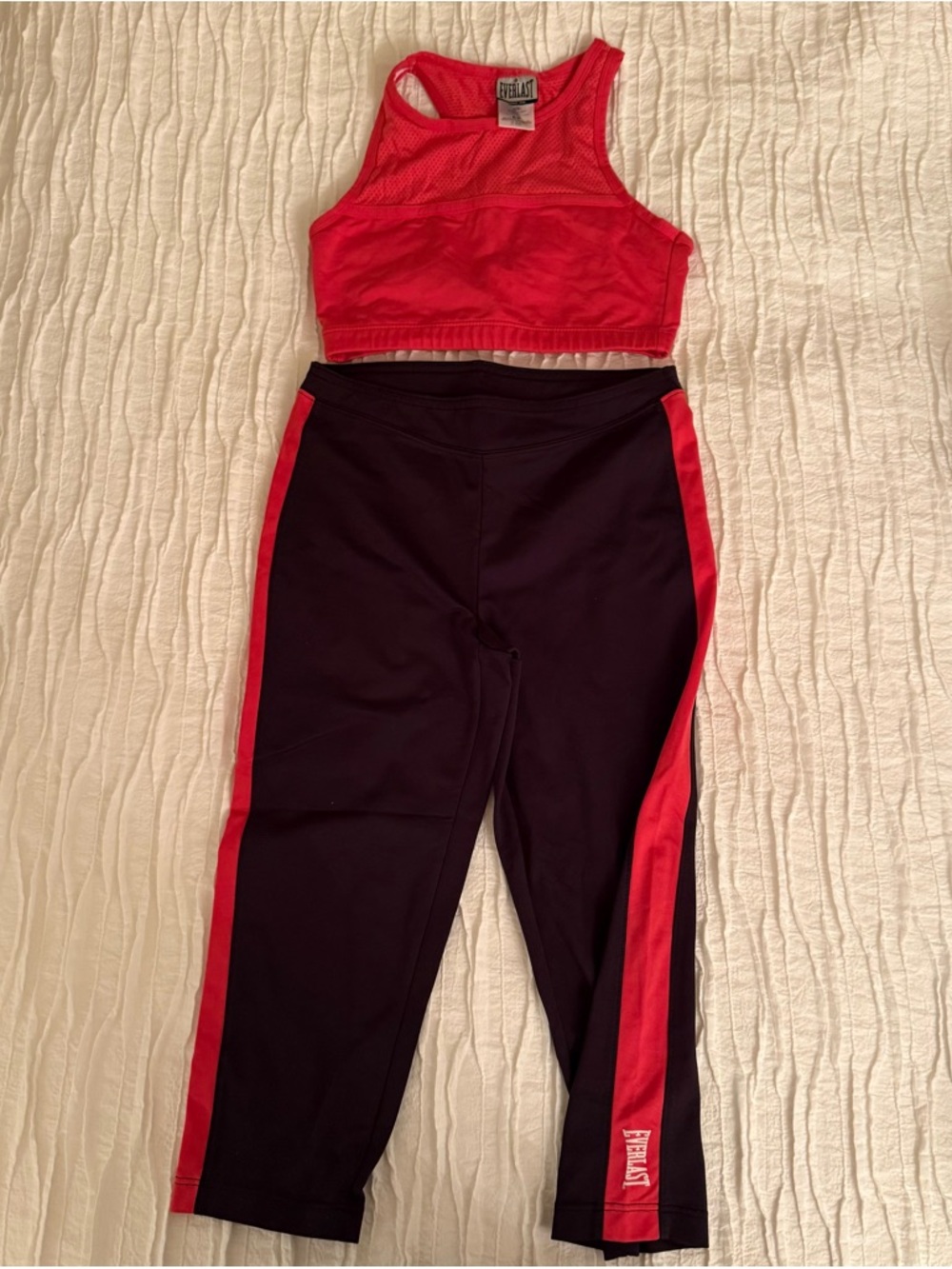 Everlast Pink & Black Athletic Top and Leggings